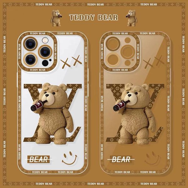 قاب Drunk Teddy bear برای آیفون