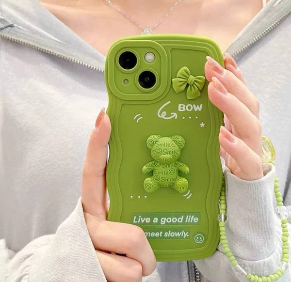 قاب baby Green سبز همراه آویز برای آیفون