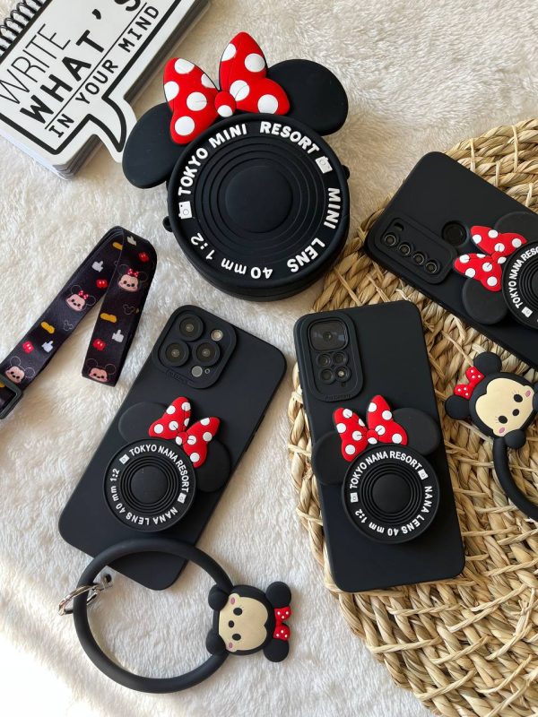 قاب میکی دوربینی با بند النگویی (Mickey Camera Case) برای آیفون و سامسونگ و شیائومی