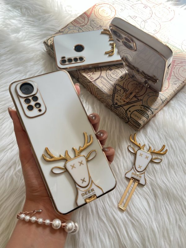 قاب گوزن استند شو سفید (MyCase DEER Case) برای آیفون و سامسونگ و شیائومی