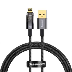 کابل لایتنینگ هوشمند بیسوس Baseus CATS000401 Auto Power Off Fast Charging Cable