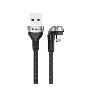 کابل شارژ لایتنینگ بیسوس Baseus Green U-Shaped Lamp Lightning Cable 1M