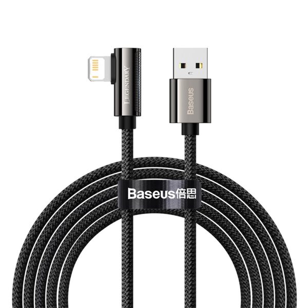 کابل شارژ لایتنینگ بیسوس Baseus Legend Series Elbow Lightning Data Cable 2m CALCS-A01