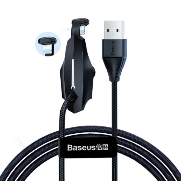 کابل شارژ گیمینگ لایتنینگ بیسوس Baseus Stylish Colorful Sucker Cable 1.2m CALXA-A01