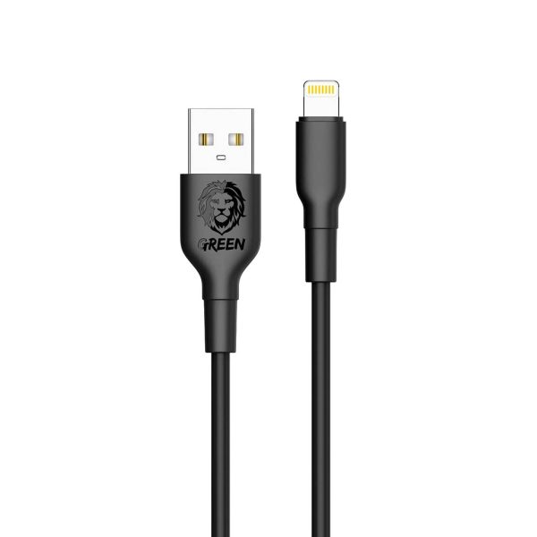 کابل لایتنینگ گرین Green Lion Braided Lightning Cable 1.2m