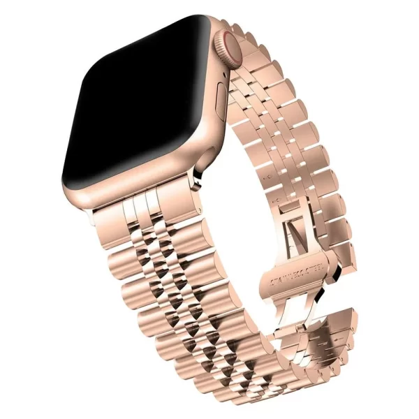 بند اپل واچ جیتک مدل G-Tech Butterfly Buckle Watch Band Strap RoseGold