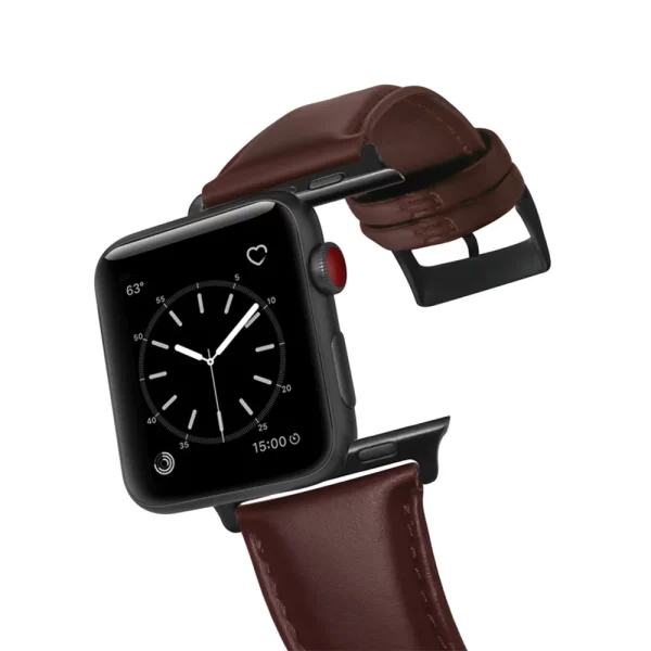 بند چرم طبیعی اپل واچ جیتک مدل G-Tech Leather Classic Band For Apple Watch