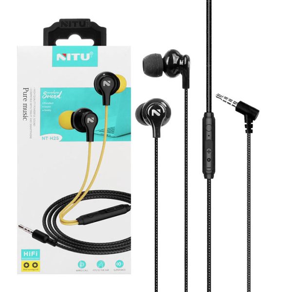 هندزفری سیم دار نیتو NITU NT-H25